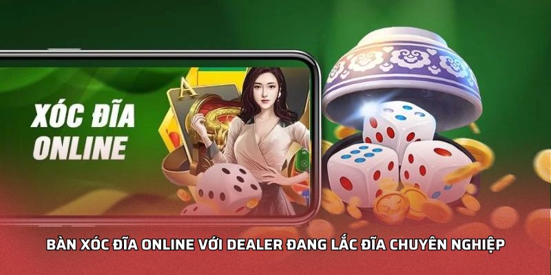 Xóc Đĩa Online Tại JJ88 – Trải Nghiệm Chuẩn Sân Chơi Casino Bàn xóc đĩa online với dealer đang lắc đĩa chuyên nghiệp